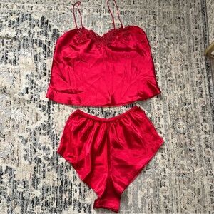 Vtg Victoria secret gold label pajama set Medium